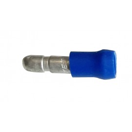 100 connecteurs cylindrique 4mm bleu