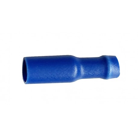 100 connecteurs cylindrique 4mm bleu