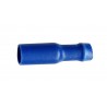100 connecteurs cylindrique 4mm bleu