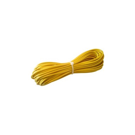 Câble électrique Longueur 10 m, jaune, 1 mm²