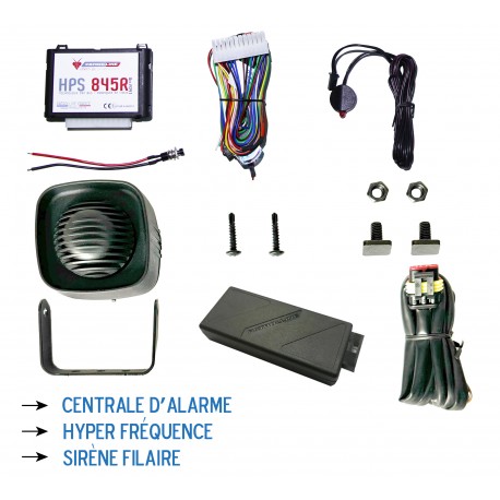 PACK ALARME HYPER FREQUENCE ET SIRENE FILAIRE