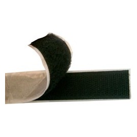 Bande VELCRO adhésive coloris noir, Longueur 50 cm x largeur 2 cm