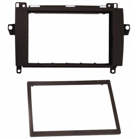 Support décor autoradio double DIN MERCEDES