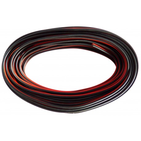 Câble d'alimentation HP 2 x 0,5 mm2 noir et rouge